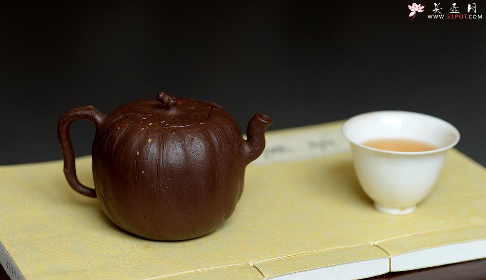 紫砂壶图片：花货新风尚  妙趣横生 潘丹初全手新作 树魂 - 美壶网
