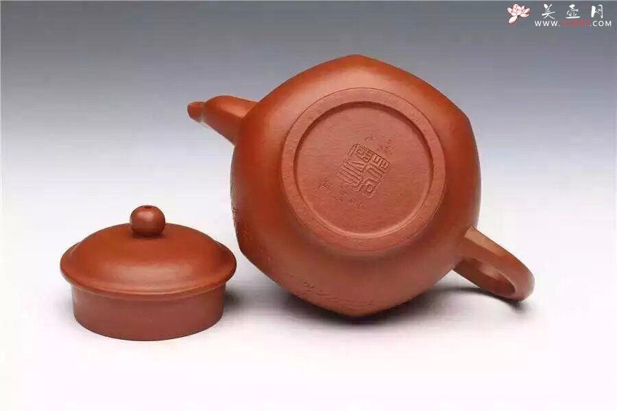 紫砂壶图片：六方鸿运 - 美壶网