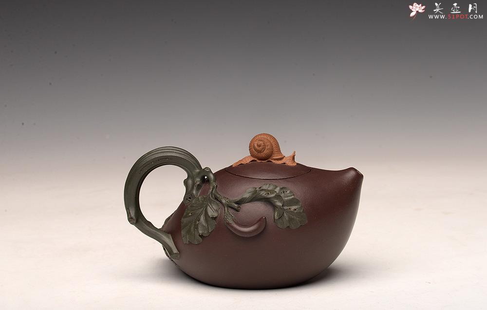紫砂壶图片：田园清趣 理趣兼备 合于美学 茄形高年惬意壶 孙伟强张新亚合作 - 美壶网
