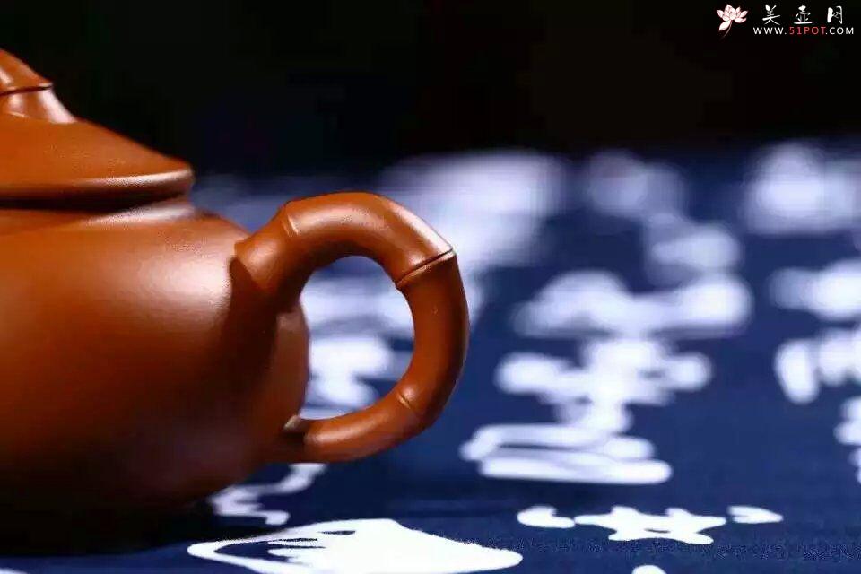 紫砂壶图片：扁竹鼓 - 美壶网