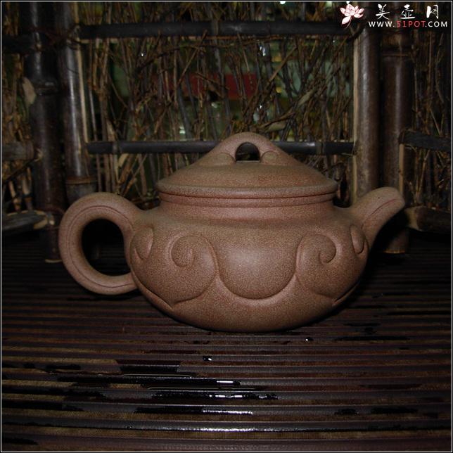 紫砂壶图片:仿古如意壶 - 美壶网