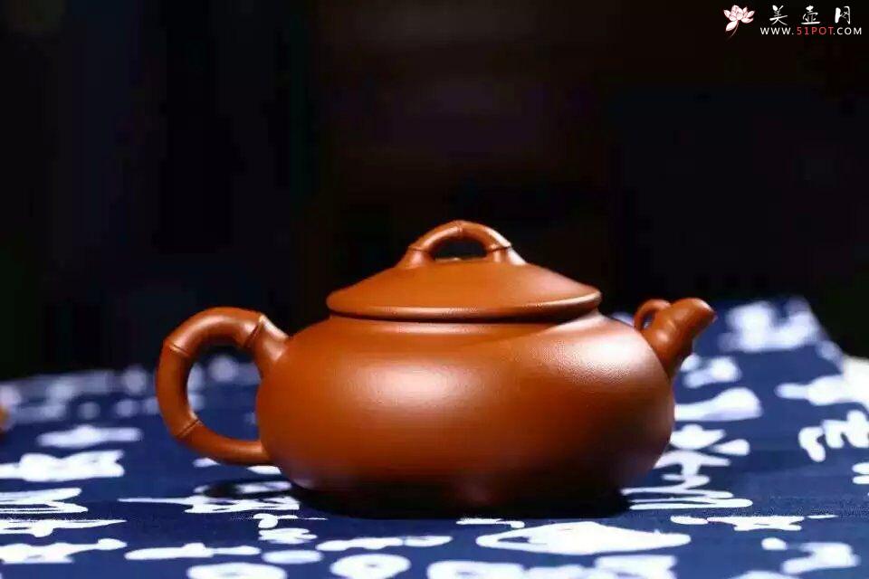紫砂壶图片：扁竹鼓 - 美壶网