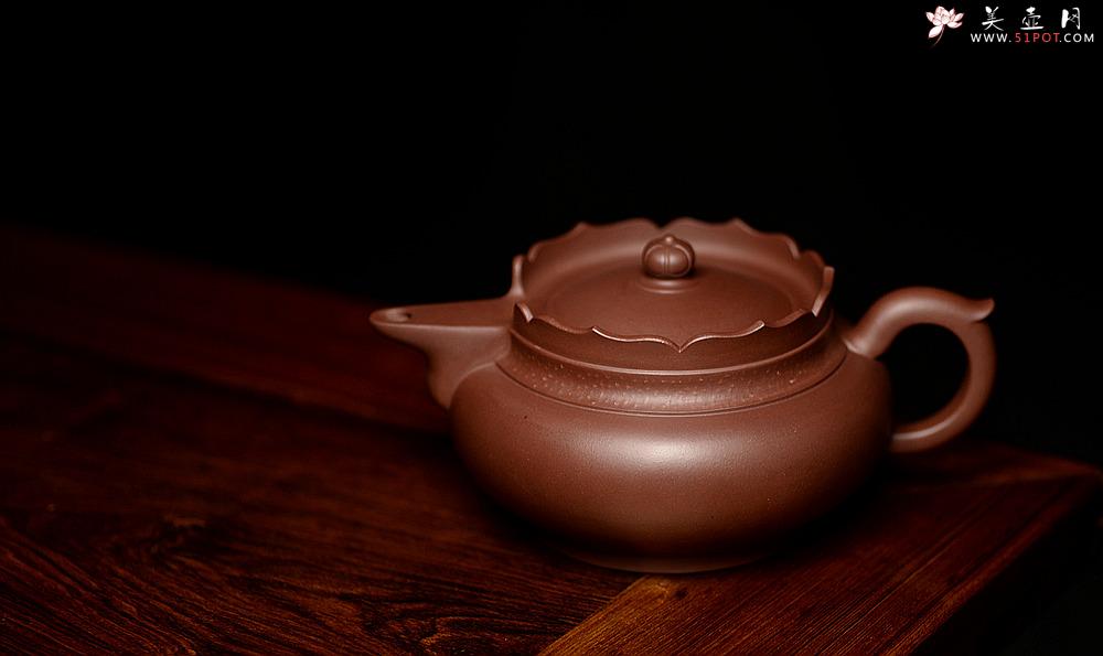 紫砂壶图片：蔡旭伟乙未年新品 精美之作 全手铺砂圆僧帽 娴静品茗 - 美壶网