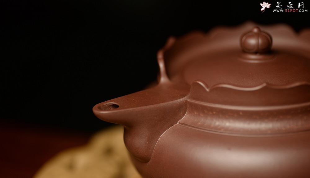 紫砂壶图片：蔡旭伟乙未年新品 精美之作 全手铺砂圆僧帽 娴静品茗 - 美壶网