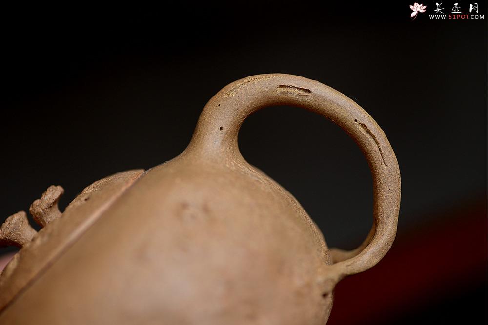 紫砂壶图片：姜建荣全手作品 古朴之味~~~沧桑质感 全手龚春 - 美壶网