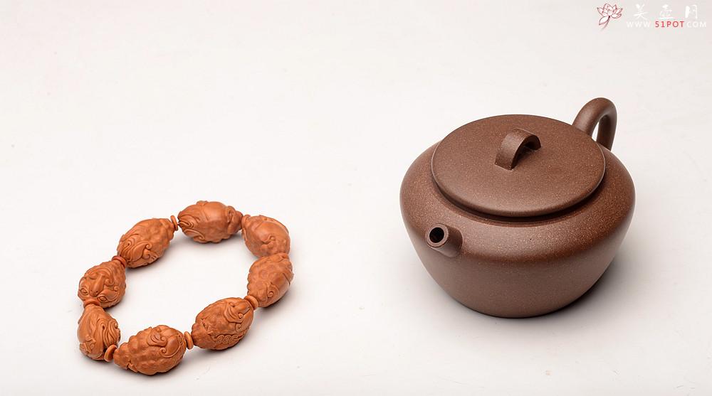 紫砂壶图片：詹黎明文气作品 优质青段 全手巨轮珠 夏日畅饮必备 - 美壶网