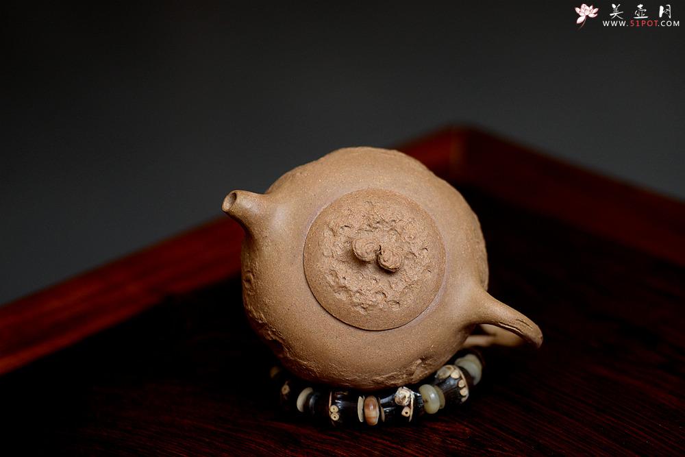 紫砂壶图片：姜建荣全手作品 古朴之味~~~沧桑质感 全手龚春 - 美壶网