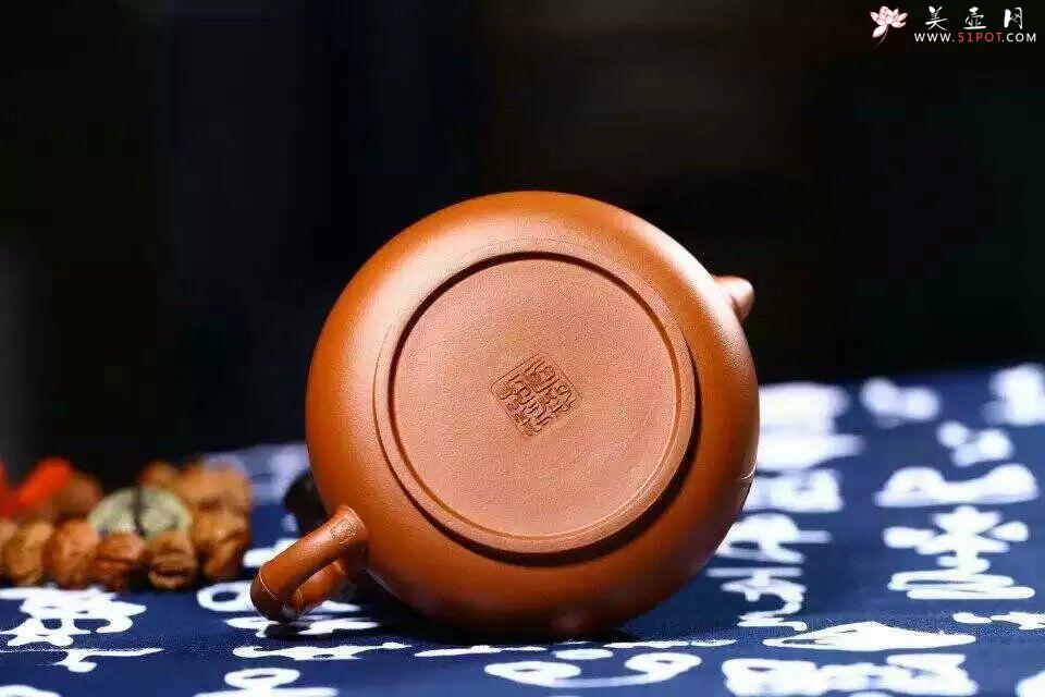 紫砂壶图片：扁竹鼓 - 美壶网