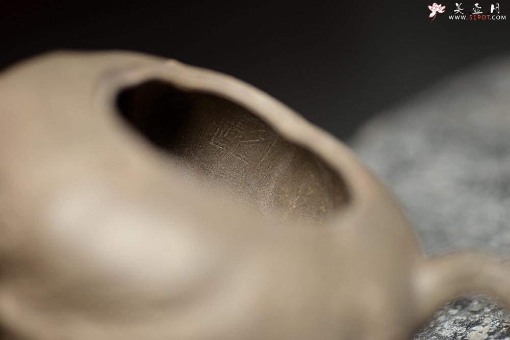 紫砂壶图片：林月长乙未年全手作品 返璞归真 清瘦山野清趣  香山秋林 - 美壶网