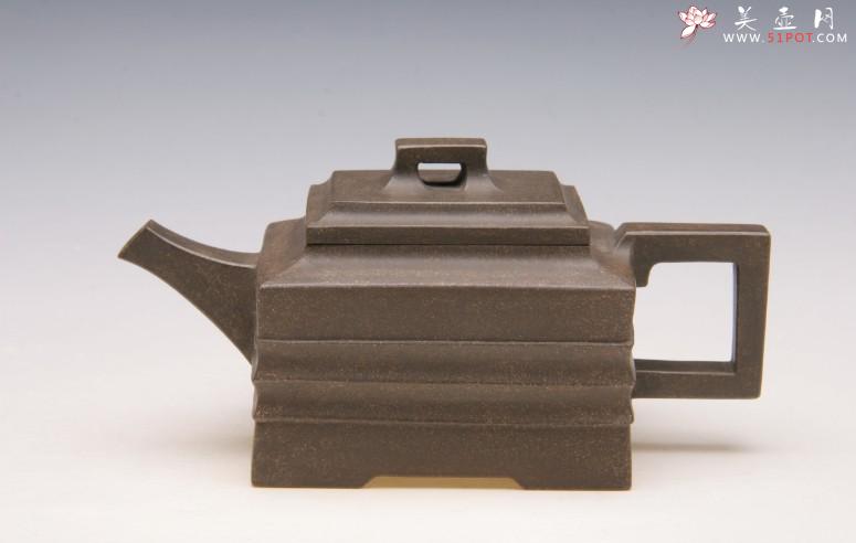 紫砂壶图片：全手工四方玉带 - 美壶网