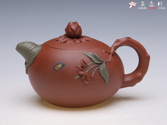 紫砂壶图片:蝶恋花 - 美壶网