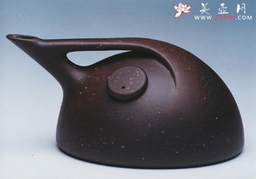 紫砂壶图片：大吉祥系列之半月 - 美壶网