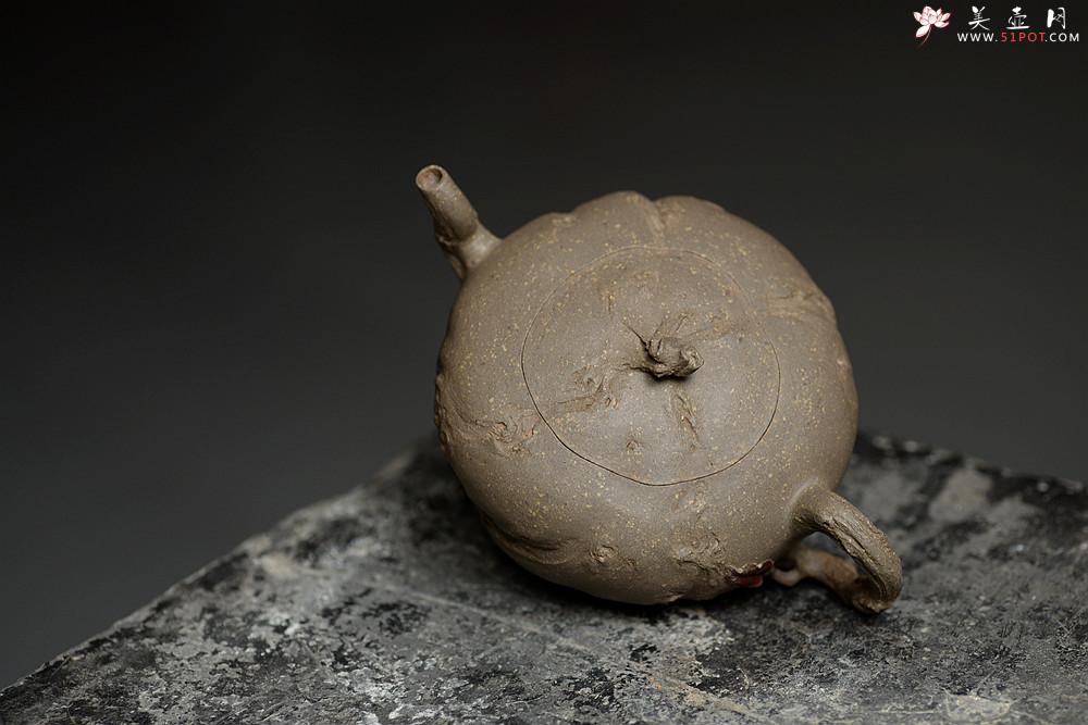 紫砂壶图片：林月长乙未年全手作品 返璞归真 清瘦山野清趣  香山秋林 - 美壶网