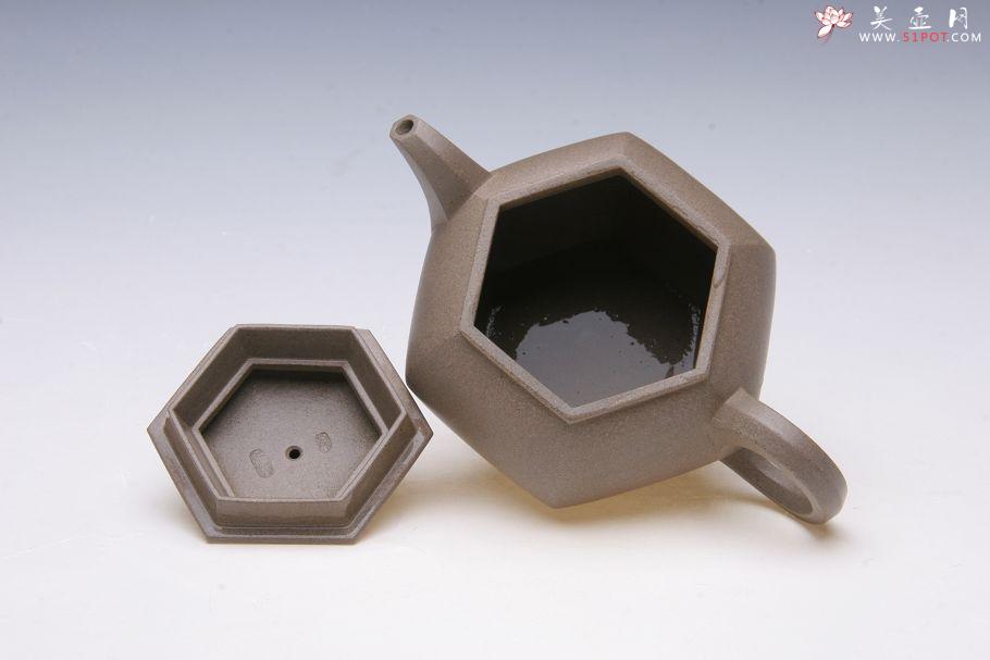 紫砂壶图片：全手工六方宫灯壶 - 美壶网