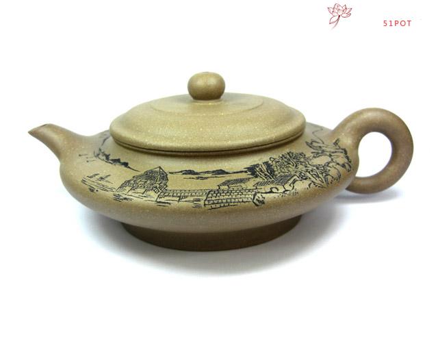 紫砂壶图片：虚扁 - 美壶网