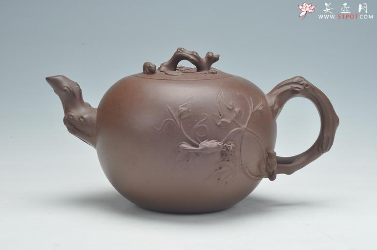 紫砂壶图片：松鼠葡萄壶 - 美壶网