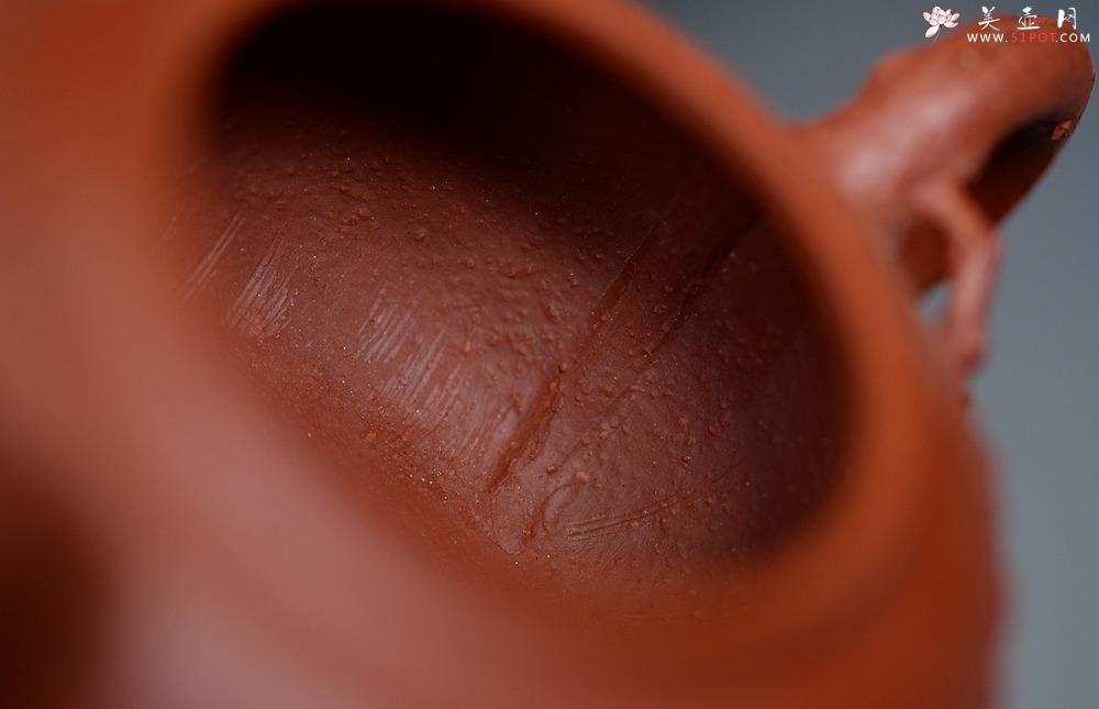 紫砂壶图片：蔡一强新品  实用花货 以松针装饰生动  原矿朱泥 全手松韵壶 - 美壶网