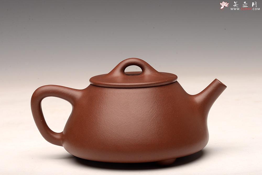 紫砂壶图片：乙未夏日作品 徐正涛全手传统经典 平盖小石瓢~ - 美壶网