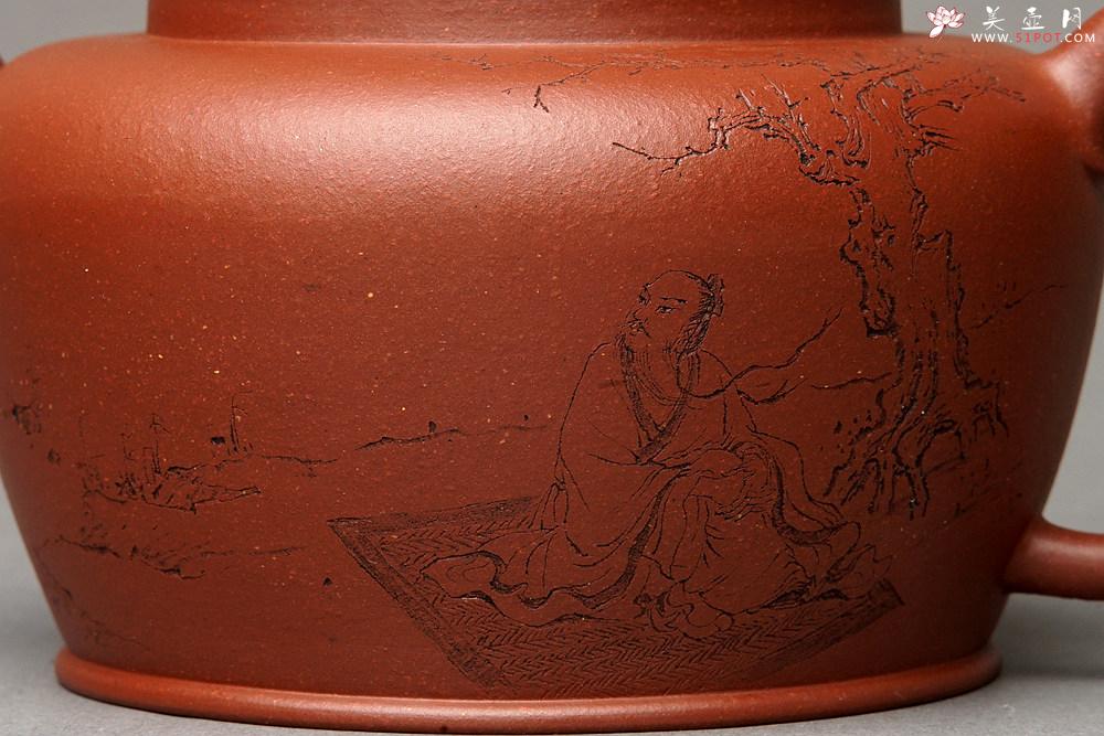 紫砂壶图片：赵辉、詹黎明合作作品 古朴拙雅 装饰精雅  全手禅心 - 美壶网