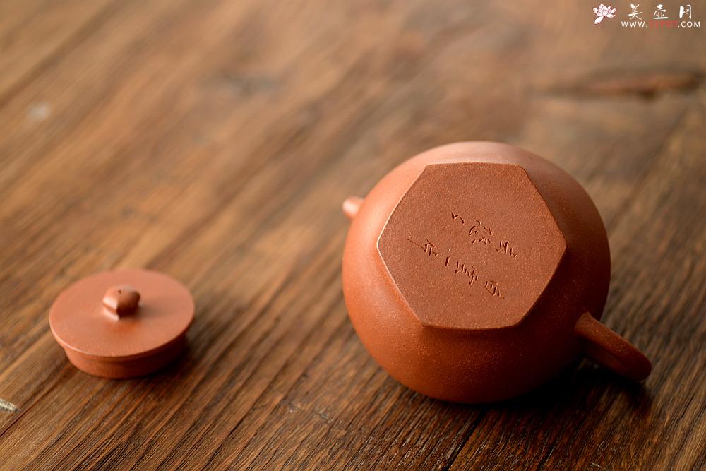 紫砂壶图片：潘小东乙未年新作  精品红降坡 实力作品 行方智圆 全手古韵 - 美壶网