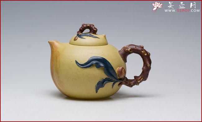 紫砂壶图片：蜜桃壶 - 美壶网