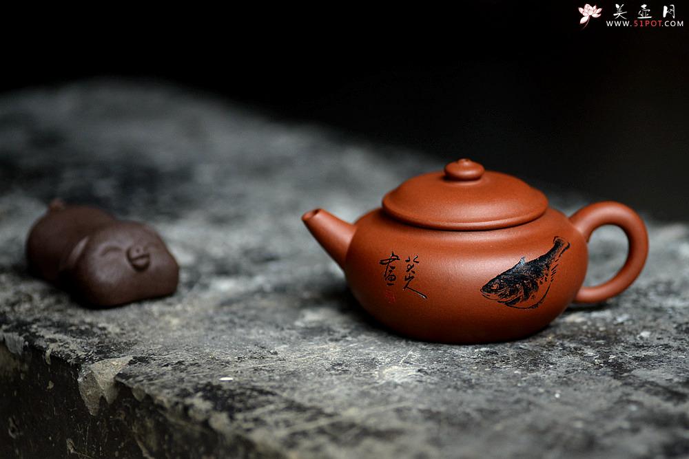 紫砂壶图片：施梦佳新作 实用性强 全手涌泉 茶人最爱 - 美壶网