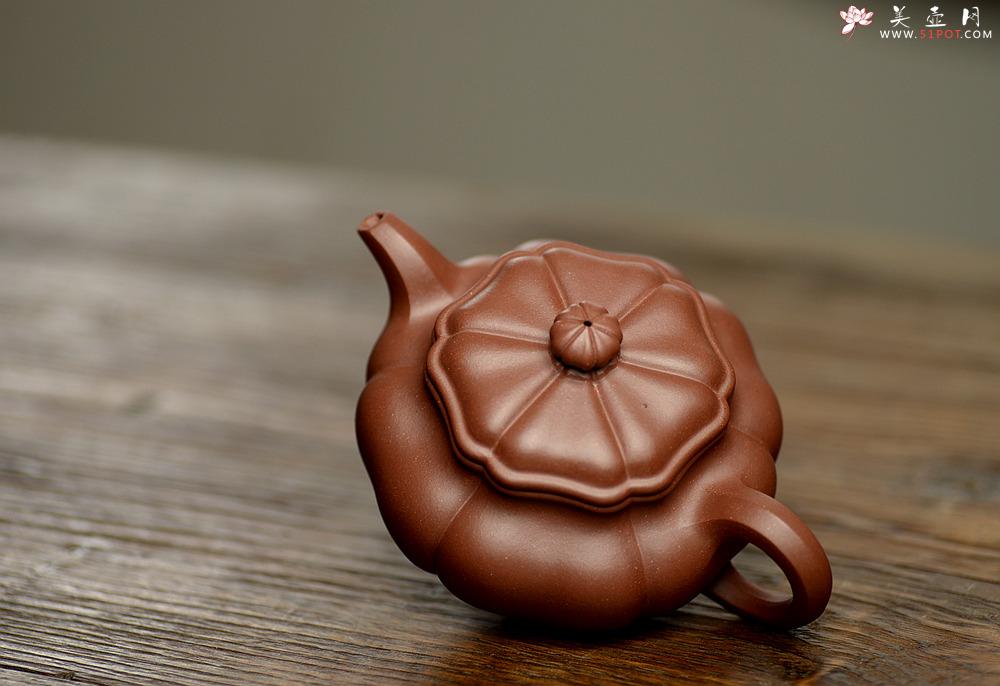 紫砂壶图片：精美之作 美若葵花 张力十足 葵仿古 - 美壶网