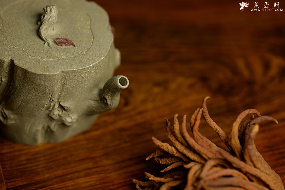 紫砂壶图片：学院派风格~ 郑志贤全手作品 秋吟 一缕秋风迎面来~ - 美壶网