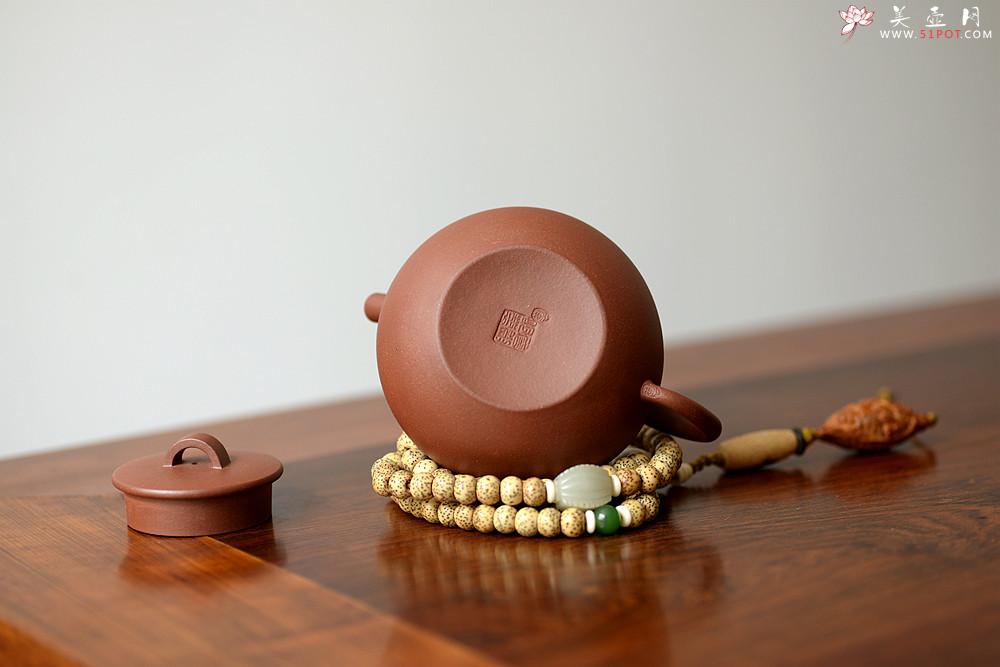紫砂壶图片：詹黎明文气作品 别具风韵 全手巨轮珠 夏日畅饮必备 - 美壶网
