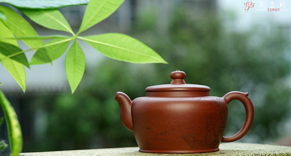 紫砂壶图片：赵辉、詹黎明合作作品 古朴拙雅 装饰精雅  全手禅心 - 美壶网