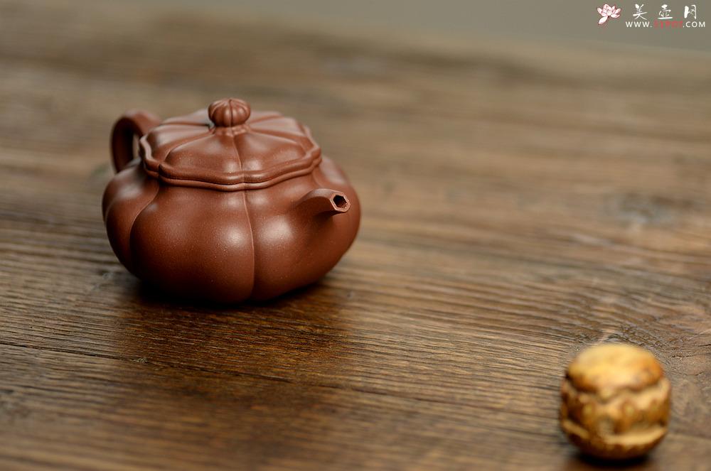 紫砂壶图片：精美之作 美若葵花 张力十足 葵仿古 - 美壶网