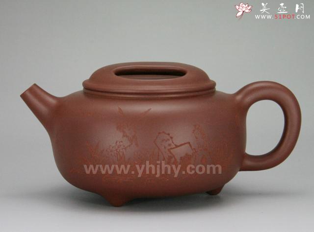 紫砂壶图片：三足牛盖莲子 - 美壶网