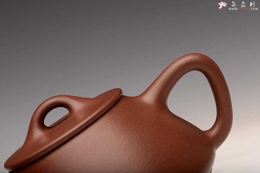紫砂壶图片：乙未夏日作品 徐正涛全手传统经典 平盖小石瓢~ - 美壶网
