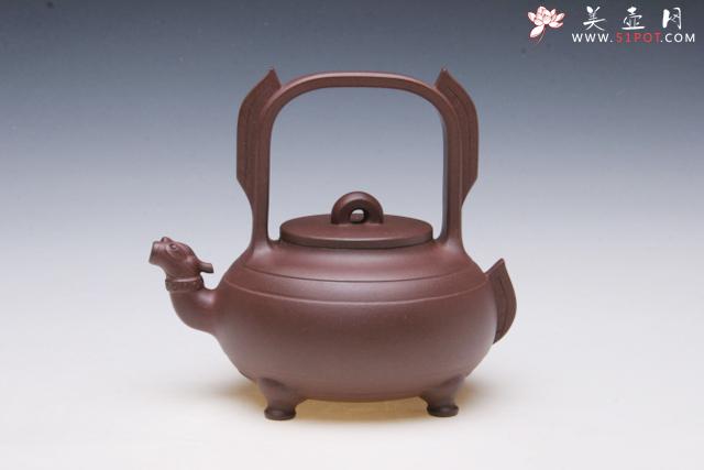 紫砂壶图片：螭龙提梁 - 美壶网