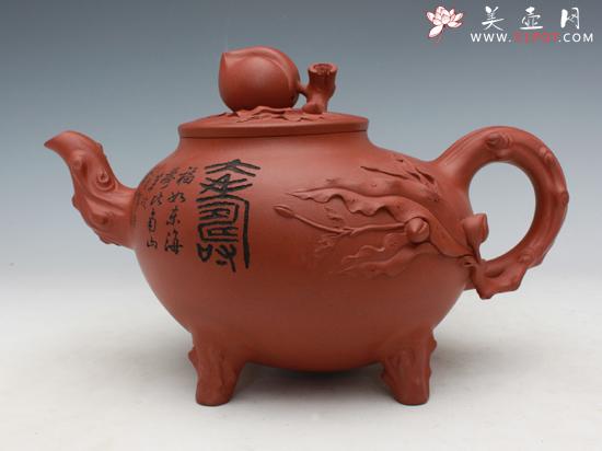紫砂壶图片：寿桃壶 - 美壶网