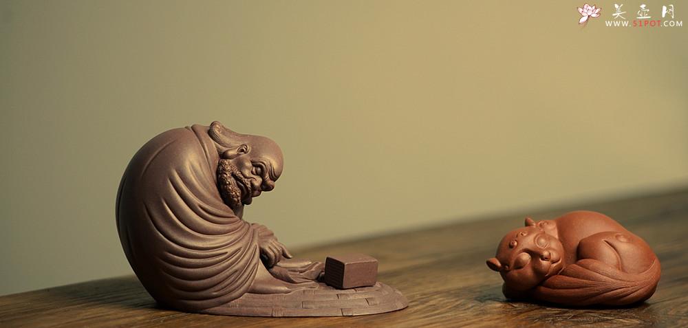 紫砂壶图片：细工大赞 刘祥精品雕塑 指点迷经  - 美壶网