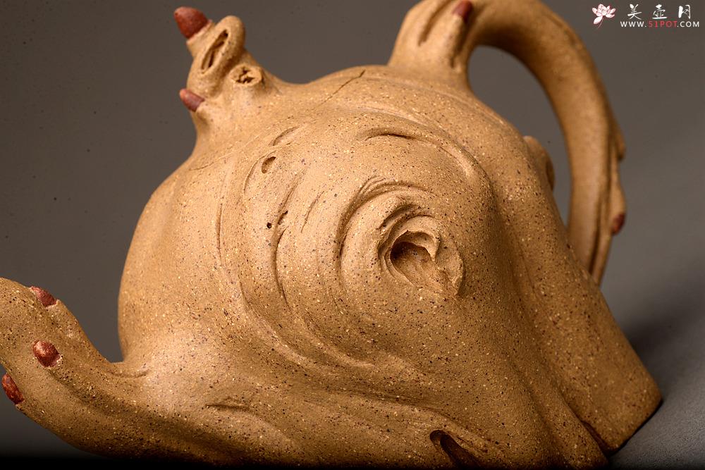 紫砂壶图片：刘秀全手经典新品 自然生动  古朴之味~~全手树魂 - 美壶网