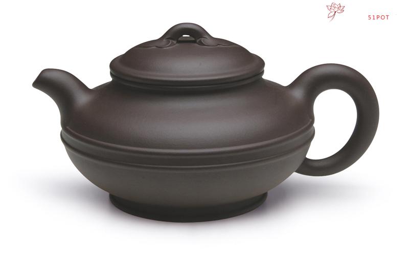 紫砂壶图片：双线如意壶 - 美壶网