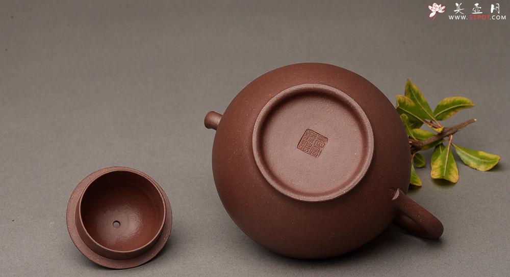紫砂壶图片：詹黎明全手新作 古朴稳重 颇具个性 陶瓮 做工精致 - 美壶网