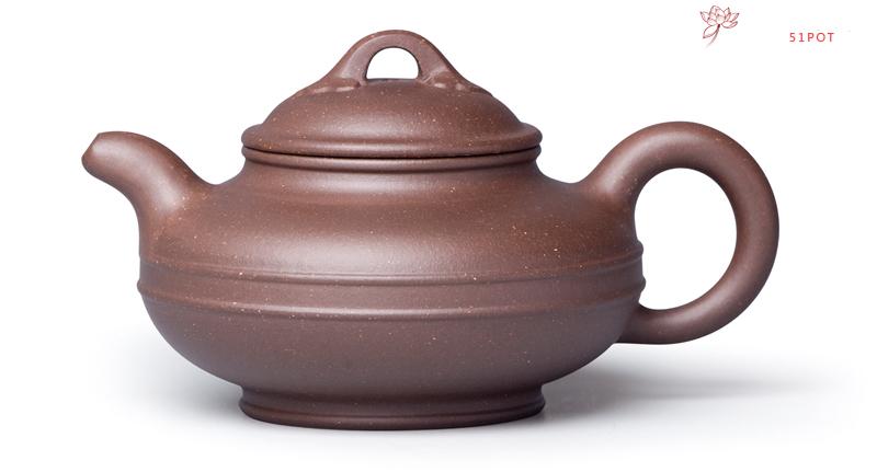 紫砂壶图片：双线如意壶 - 美壶网
