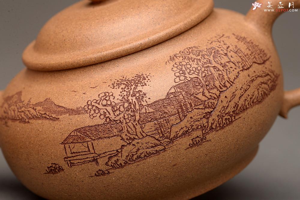 紫砂壶图片：颇有玩味 渐入佳境  全手乳丁 老段泥 - 美壶网
