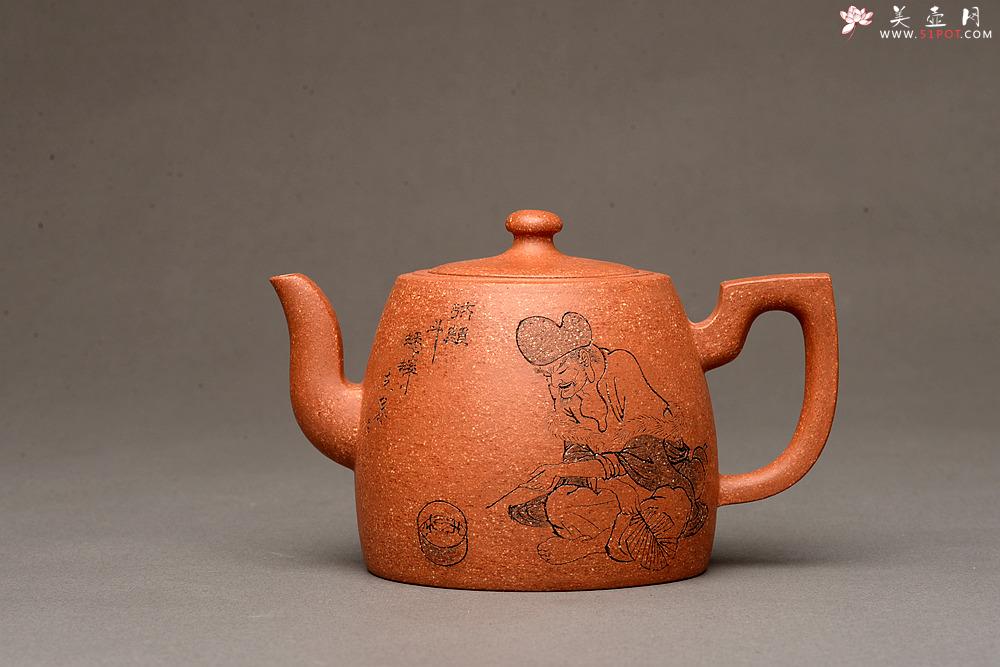 紫砂壶图片：祝福无限 壶势巍巍 刚毅圆润 全手高升壶 优质降坡泥 - 美壶网