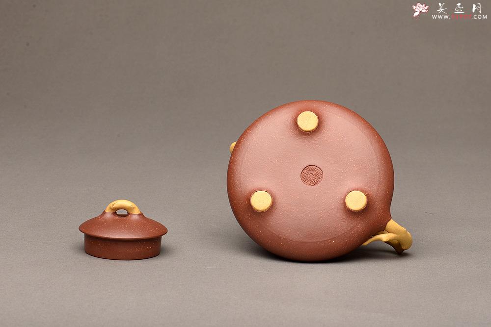 紫砂壶图片：李彦雄新品 雅趣 松鼠栩栩如生 三友石瓢 - 美壶网