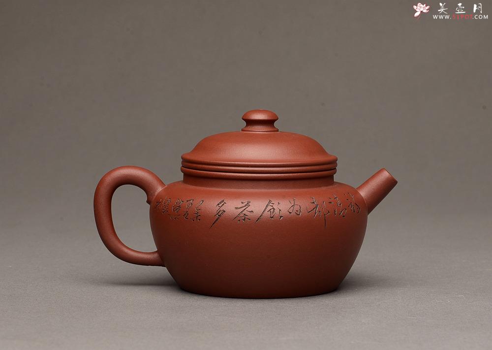 紫砂壶图片：高路装饰 詹黎明全手作品 线轮 炮管直流 杀茶利器  - 美壶网