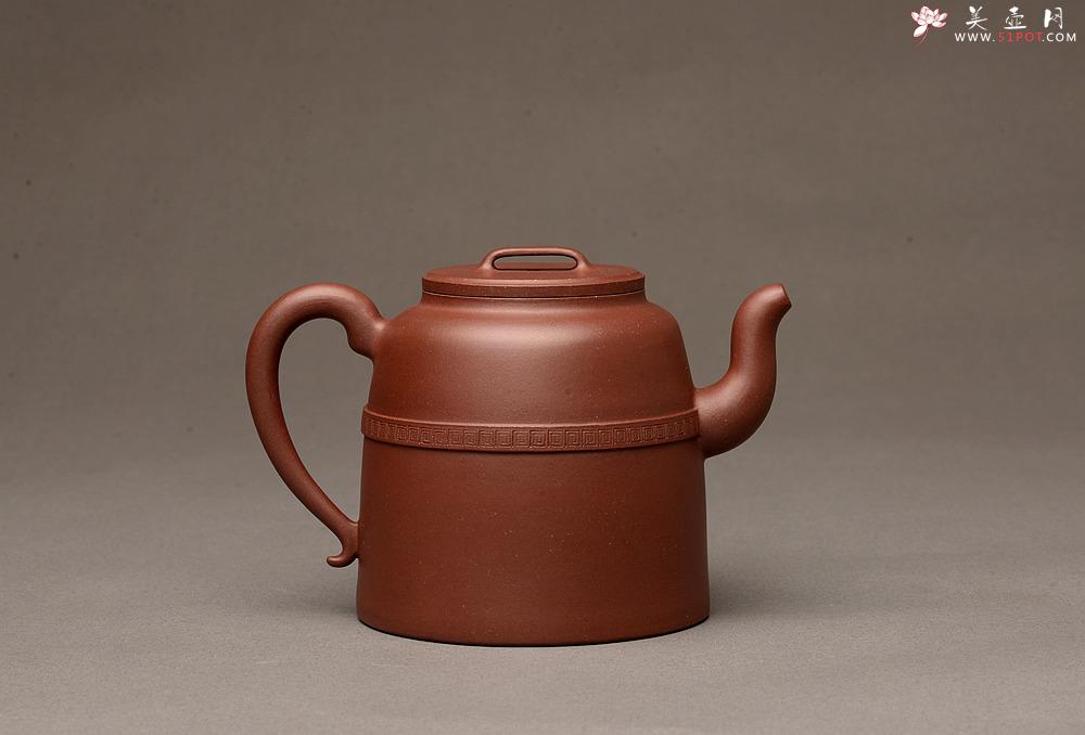 紫砂壶图片：古朴大气 潘小东全手新作 全手岱琮 挺拔俊秀  - 美壶网