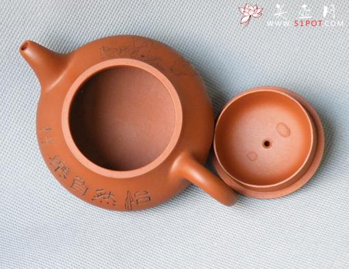 紫砂壶图片：满盖石瓢壶 - 美壶网