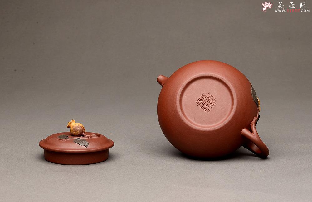 紫砂壶图片：周路健全手新作 春华秋实之仿古 逼真生动 - 美壶网