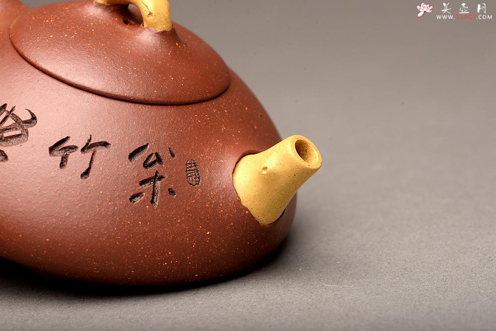 紫砂壶图片：李彦雄新品 雅趣 松鼠栩栩如生 三友石瓢 - 美壶网