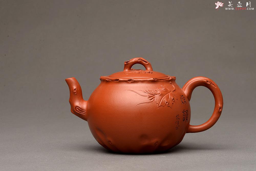 紫砂壶图片：朱牧清新品 葡萄壶 实用花货 原矿赵庄朱泥 难度颇大 - 美壶网