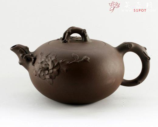紫砂壶图片：高贵牡丹 - 美壶网